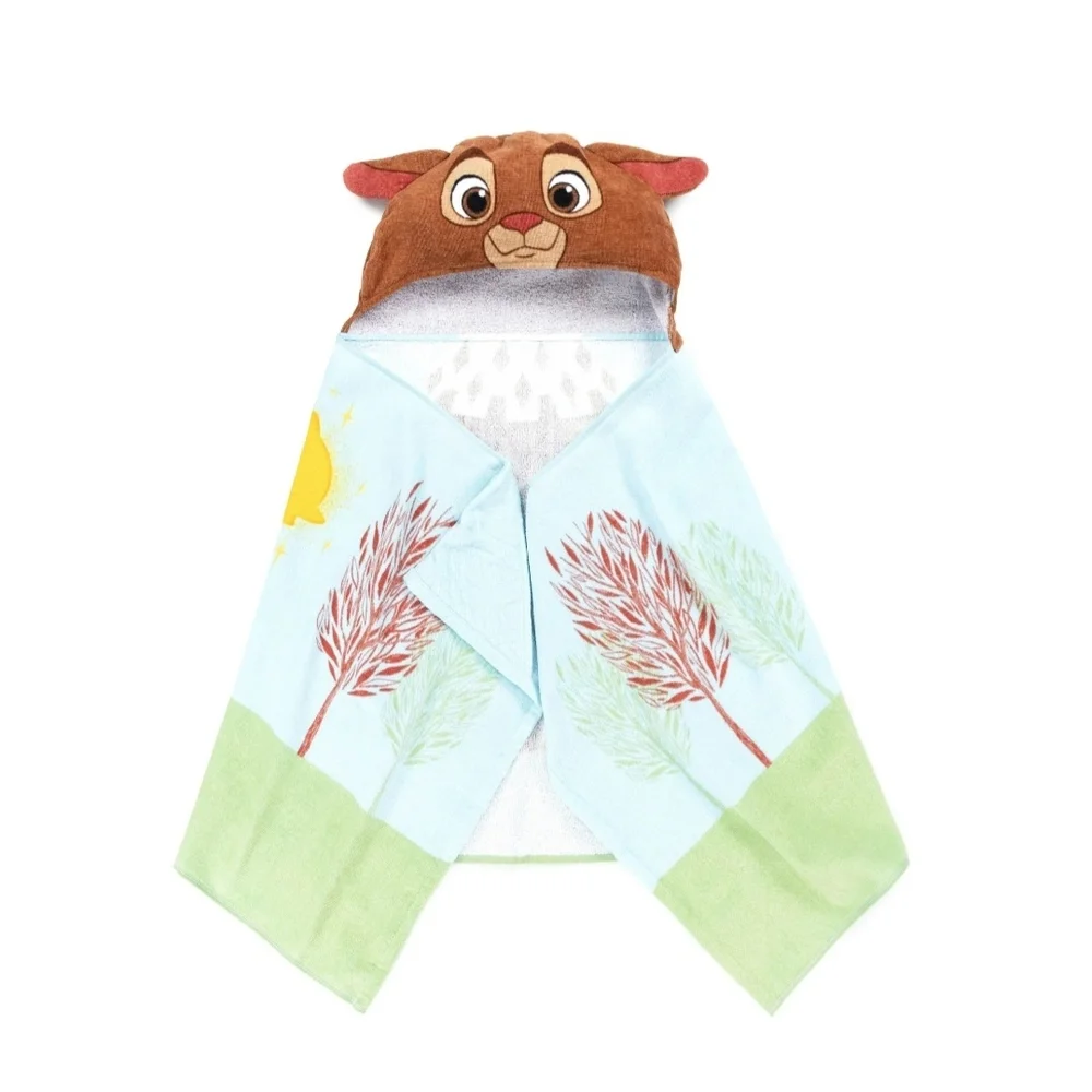 NWT Disney Wish Valentino Hooded Towel For Kids For Bath Or Beach